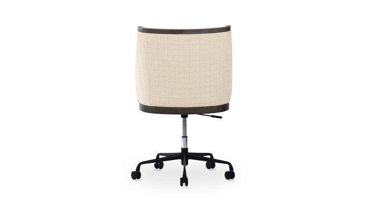 Chaise de bureau FIRTH avoine, vue arrière