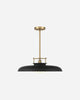 Matte Black with warm brass accent