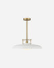 White with warm brass accent
