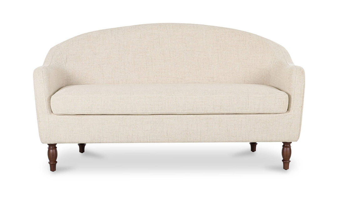 GENEVA heritage beige dining settee, front view