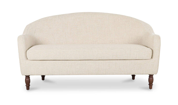 GENEVA heritage beige dining settee, front view