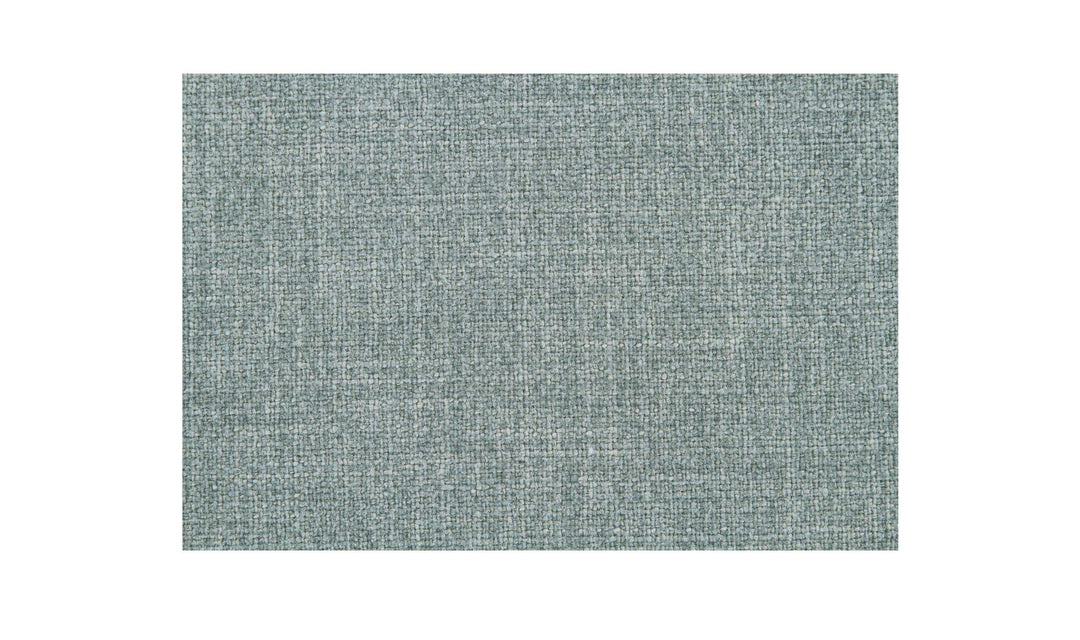 Ottoman de rangement HEIDI bleu clair, gros plan du tissu performance bleu clair