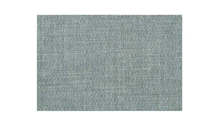 Ottoman de rangement HEIDI bleu clair, gros plan du tissu performance bleu clair
