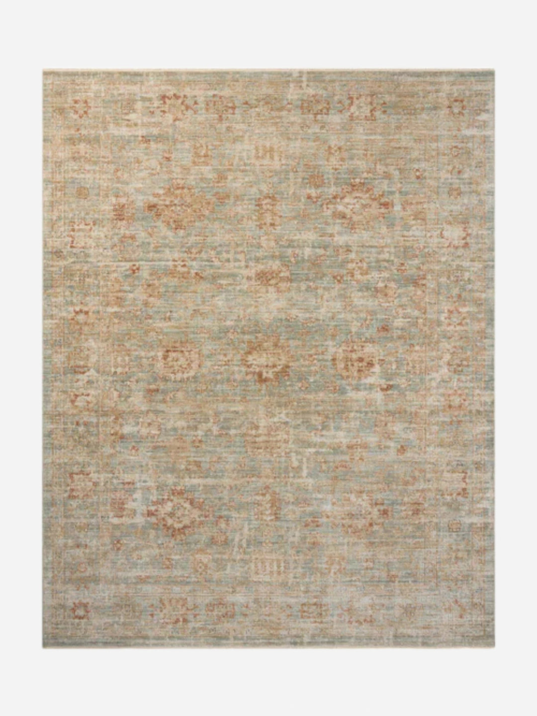 HERITAGE Aqua / Terracotta - Maison Olive - Tapis