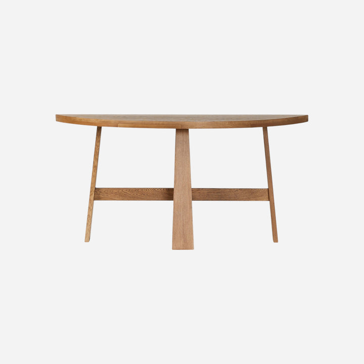 FARA Semicircle Console Table Solid Oak | Maison Olive