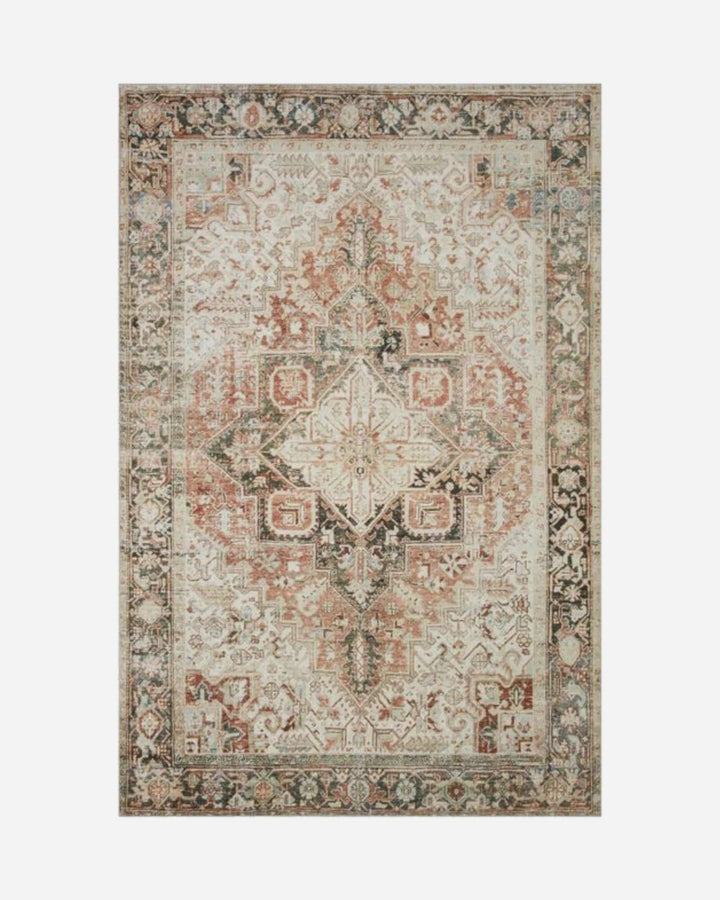 LEANNA Rust / Charcoal - Maison Olive - Tapis