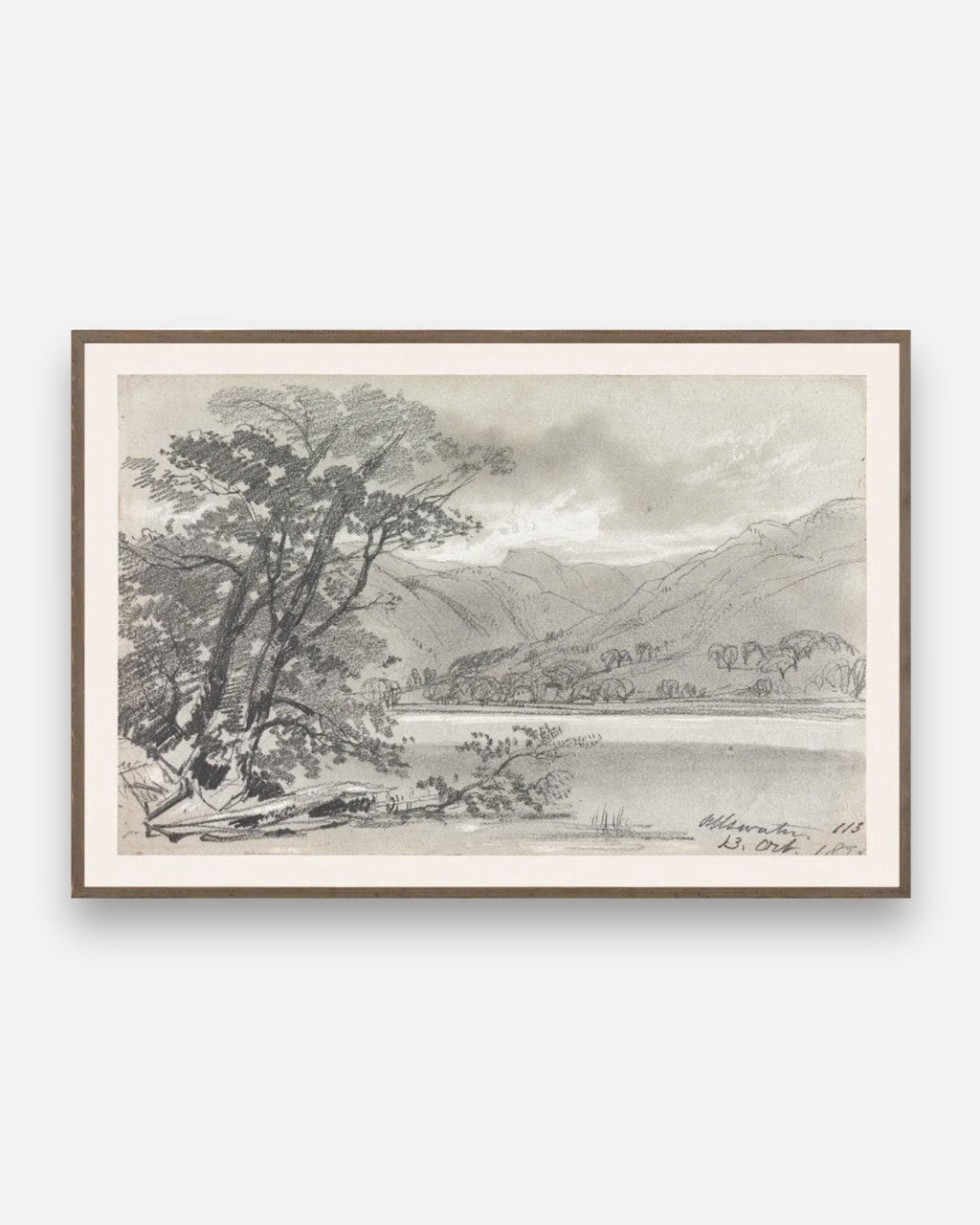 LEAR – FOLIO GRAPHITE LANDSCAPE I C. 1836 - Maison Olive - Tableaux et Cadres