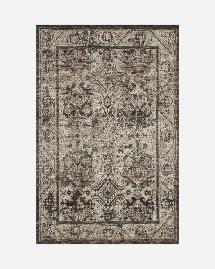 LINDSAY Charcoal / Beige - Maison Olive - Tapis