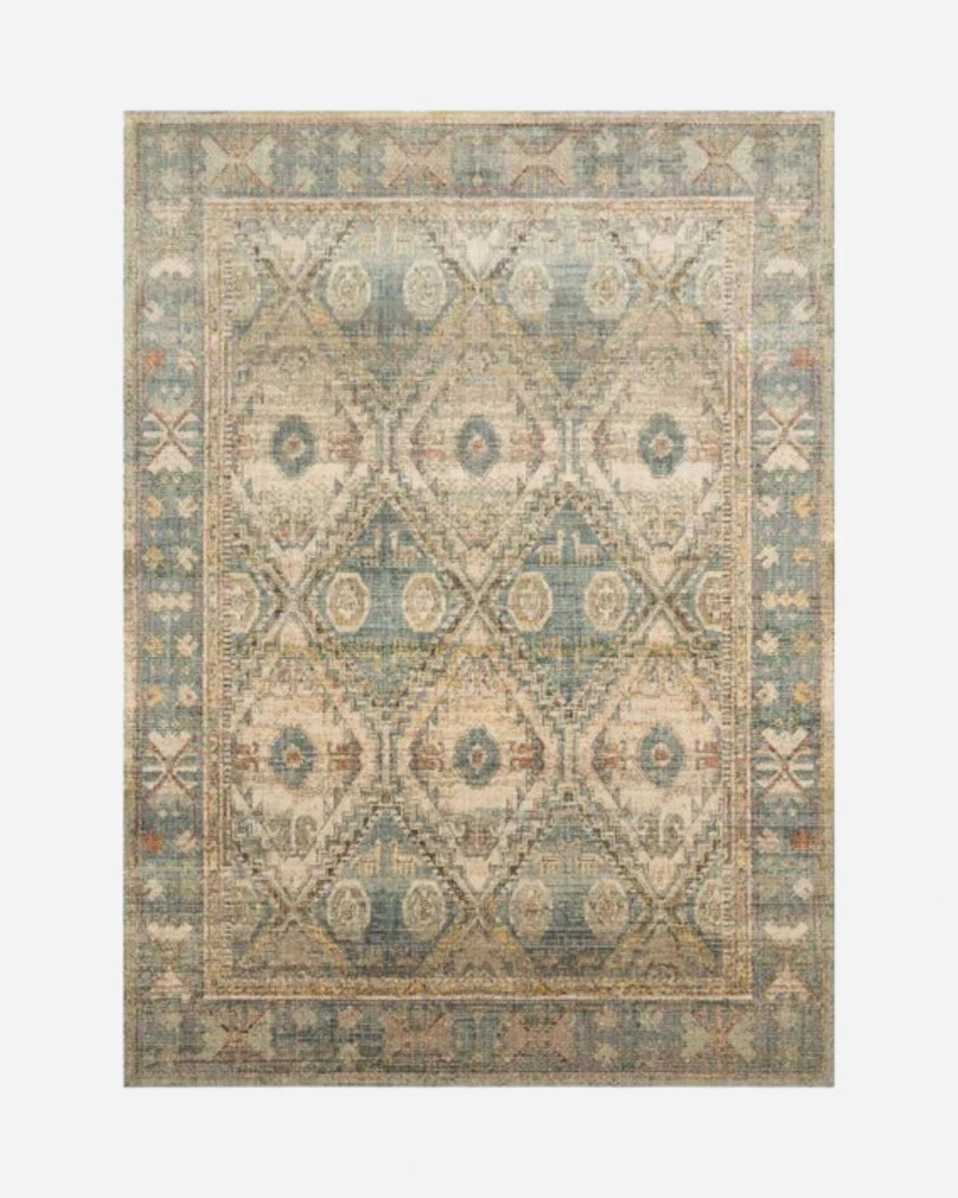 LINNEA Natural / Sky - Maison Olive - Tapis