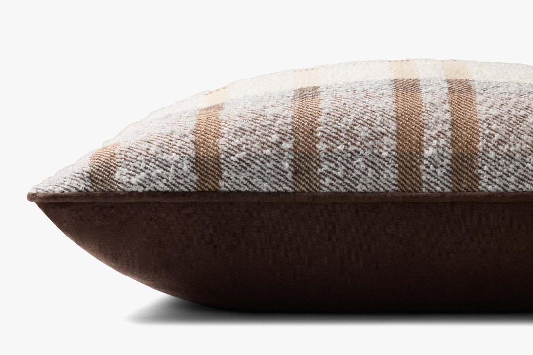 Passepoil brun du coussin Loloi PLL0156 Brown / Multi