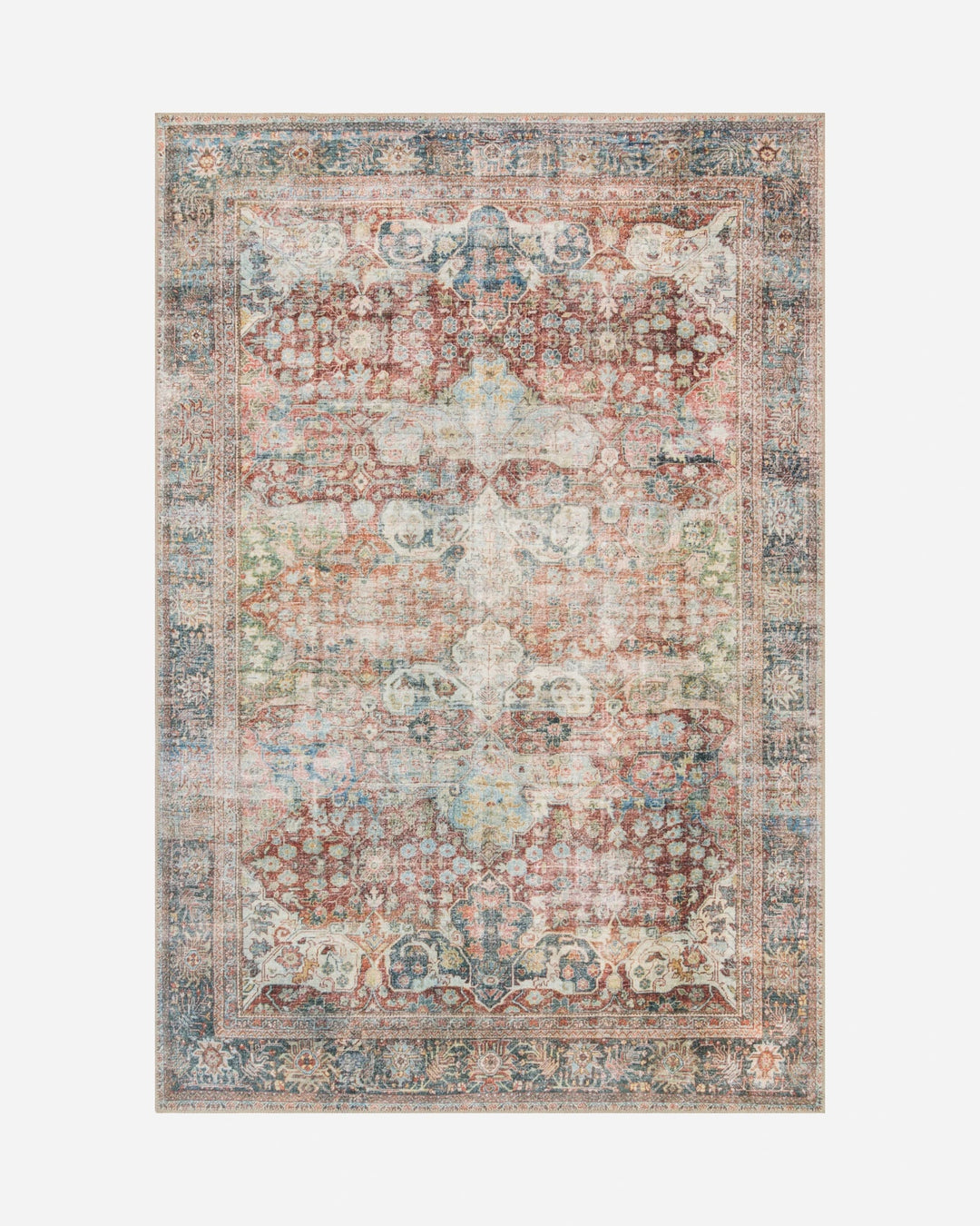 LOREN Brick / Multi - Maison Olive - Tapis