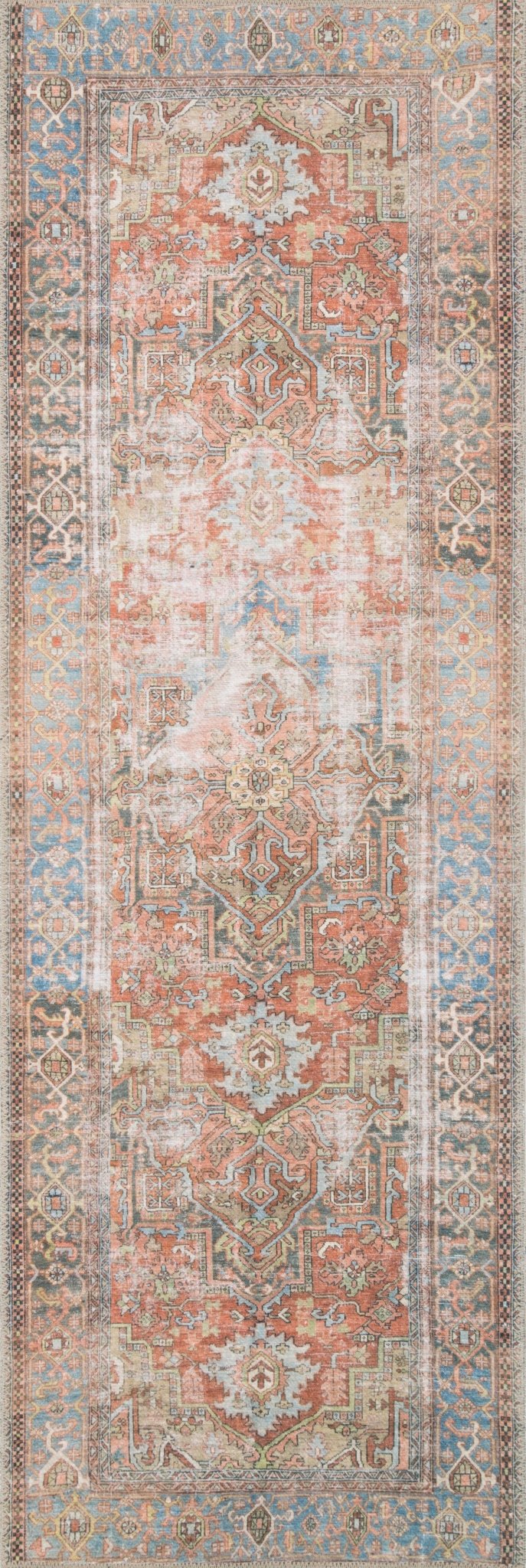 LOREN Terracotta / Sky - Maison Olive - Tapis