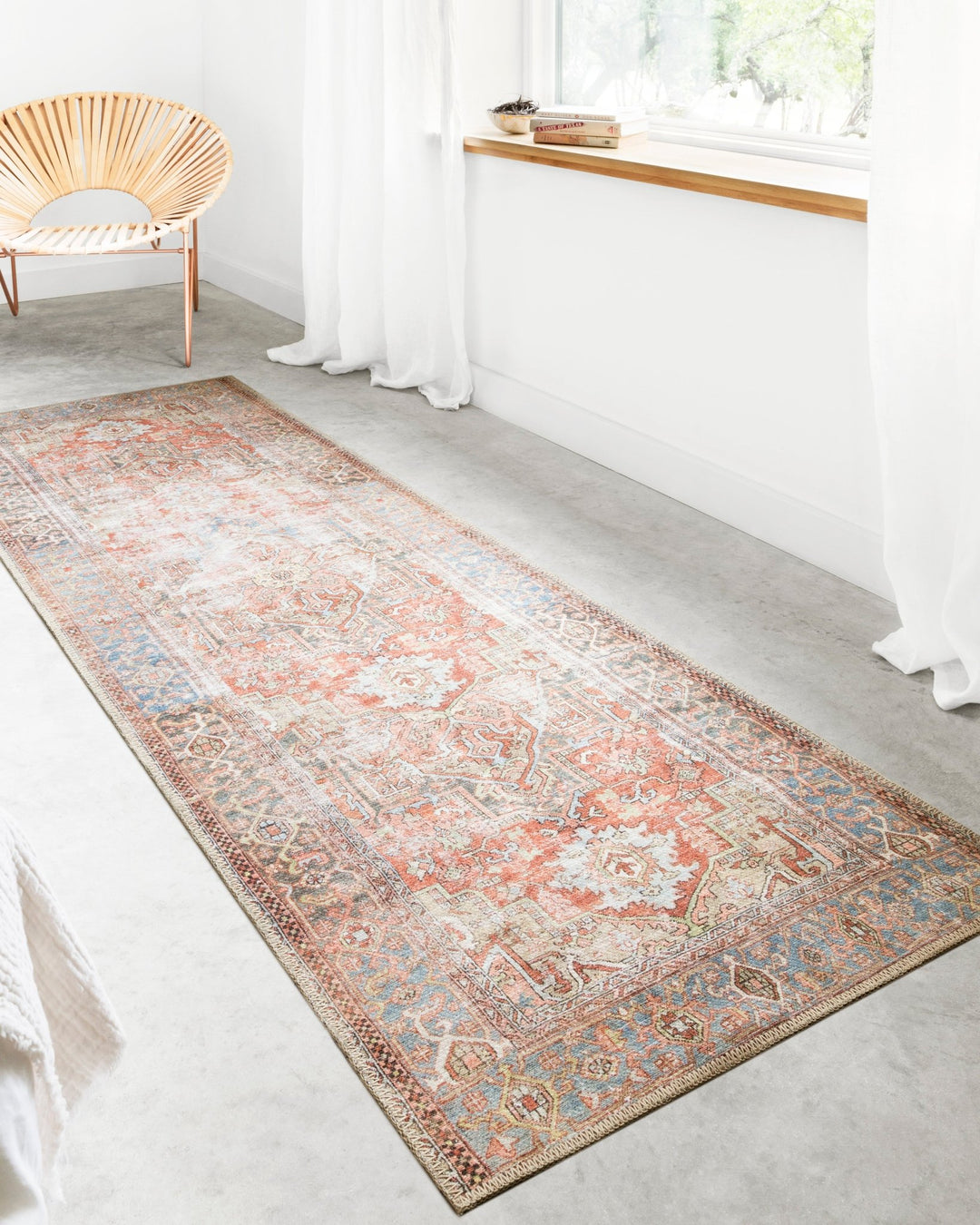 LOREN Terracotta / Sky - Maison Olive - Tapis