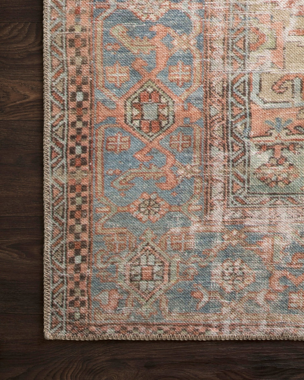 LOREN Terracotta / Sky - Maison Olive - Tapis