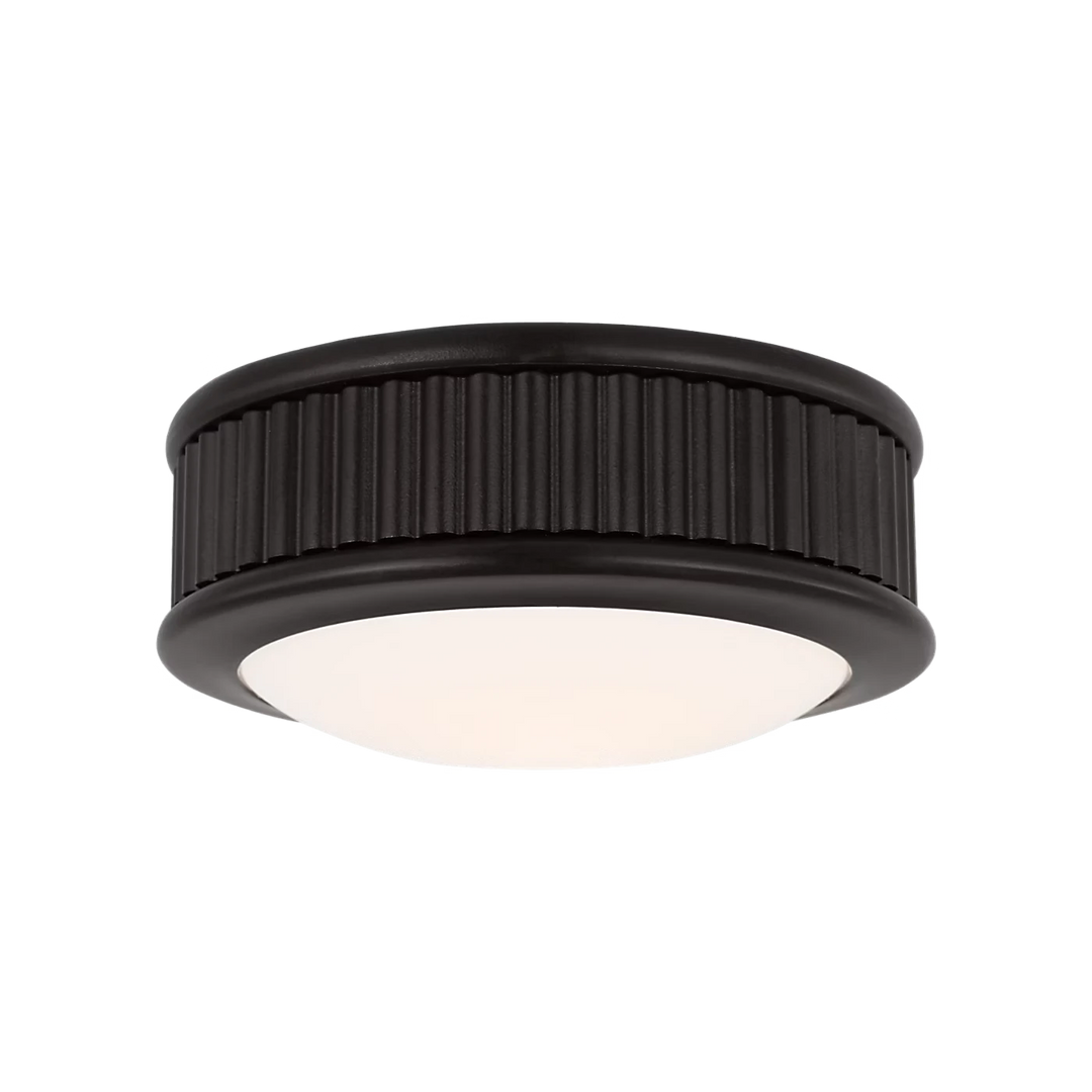 Maison Olive Applique murale cylindrique bronze texturé avec abat-jour diffusant en verre opale