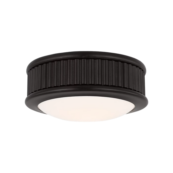 Maison Olive Applique murale cylindrique bronze texturé avec abat-jour diffusant en verre opale