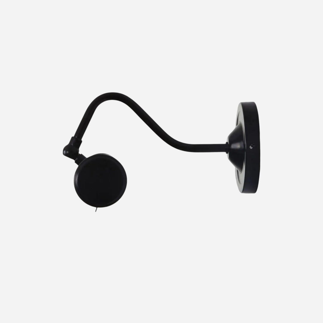 Applique murale Maison Olive ELLE en laiton noir au design linéaire et minimaliste pour éclairage d'accentuation