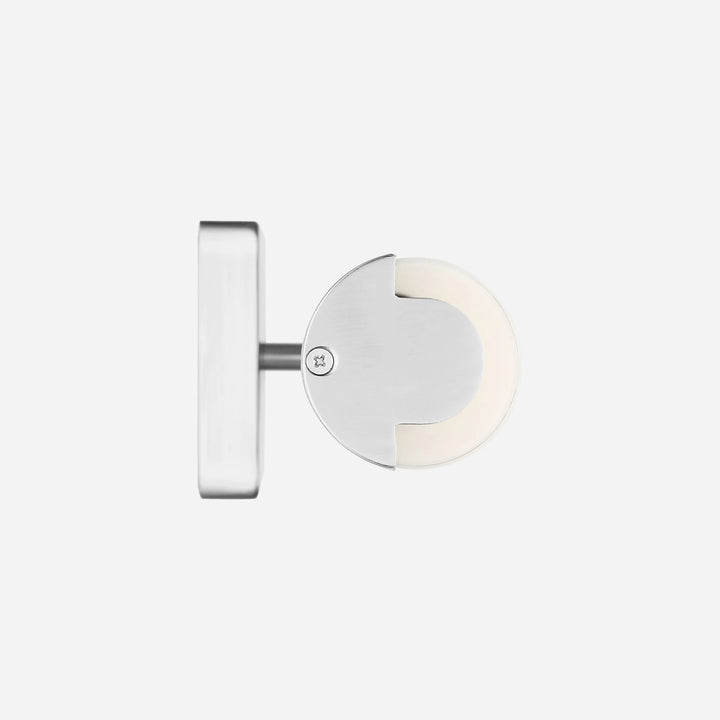 Applique murale Maison Olive Kiel au design minimaliste avec diffuseur cylindrique en verre givré et finition métal