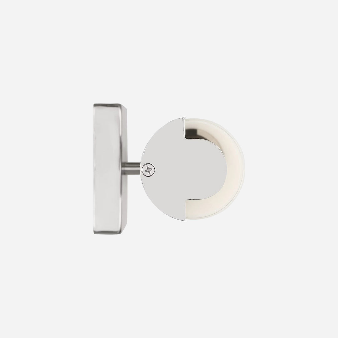 Applique murale Maison Olive Kiel au design minimaliste avec diffuseur cylindrique en verre givré et finition métal