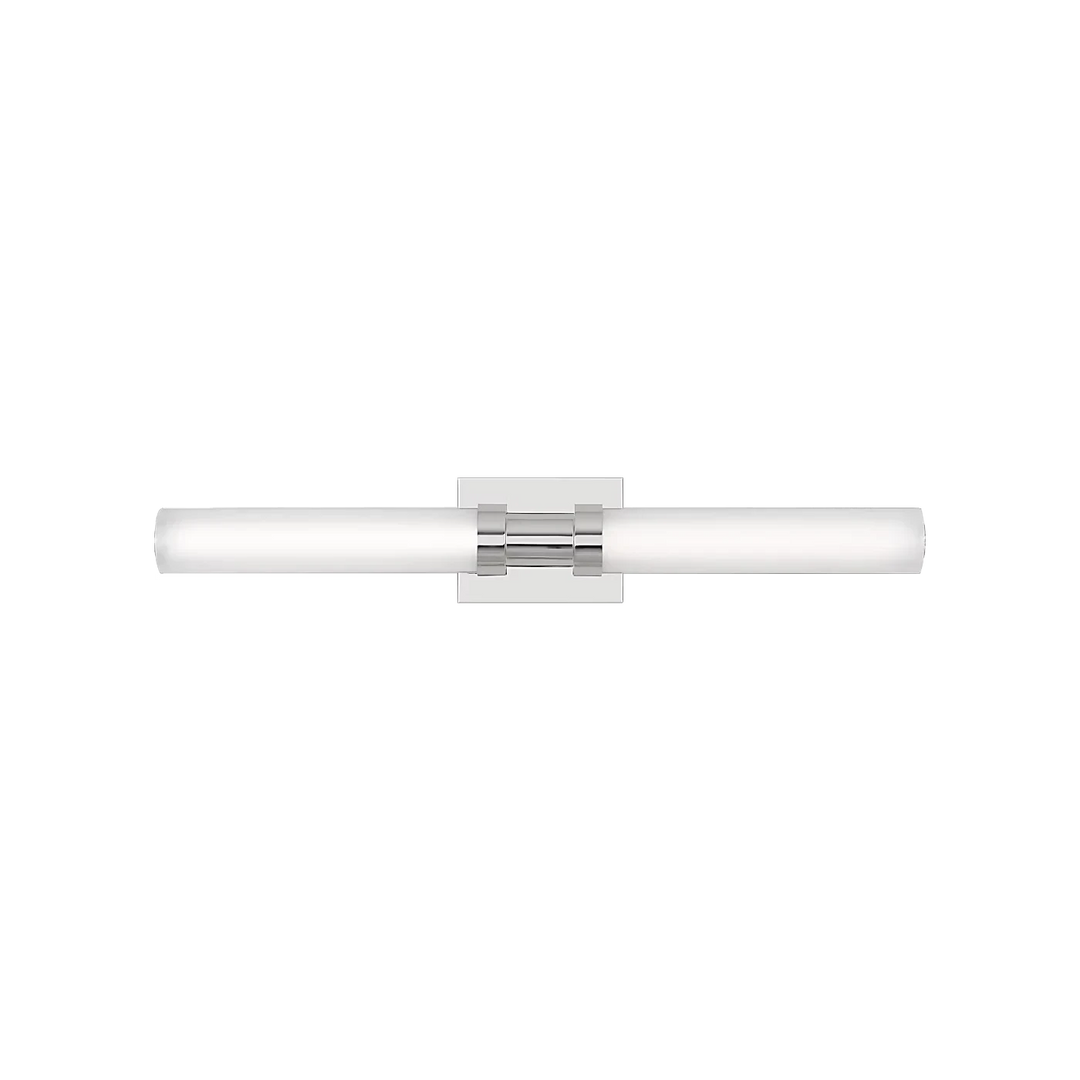 Applique murale Maison Olive tubulaire LED avec diffuseur cylindrique en acrylique pour salle de bain