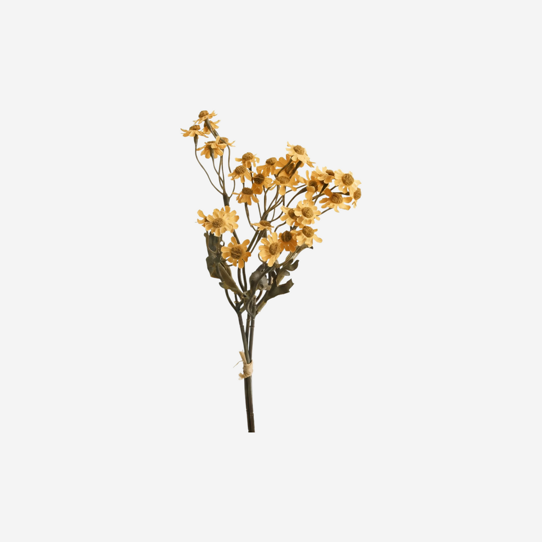 Bouquet de camomille allemande Maison Olive blanc automnal artificiel pour décoration florale champêtre