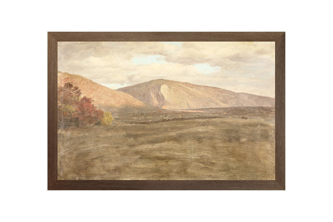 Cadre pour tableau Maison Olive en bois brun naturel avec texture authentique, idéal pour une décoration murale.