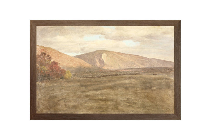 Cadre pour tableau Maison Olive en bois brun naturel avec texture authentique, idéal pour une décoration murale.