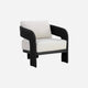 black lounge chair