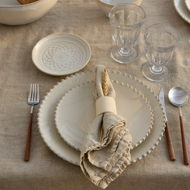 PEARL Stoneware Dinner Plate – Cream – view 2