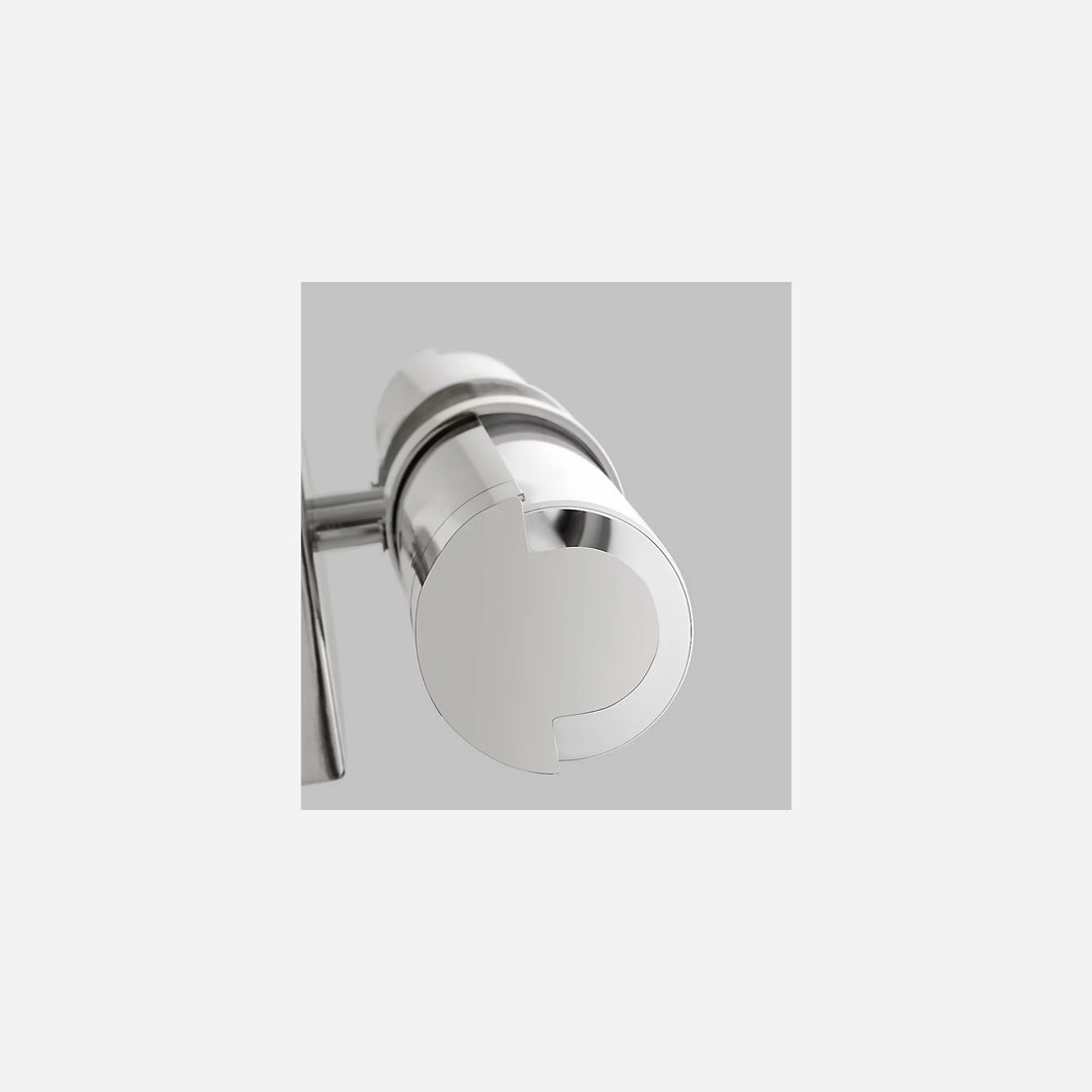 Applique murale Maison Olive Kiel au design cylindrique minimaliste avec diffuseur en verre givré et finition métal
