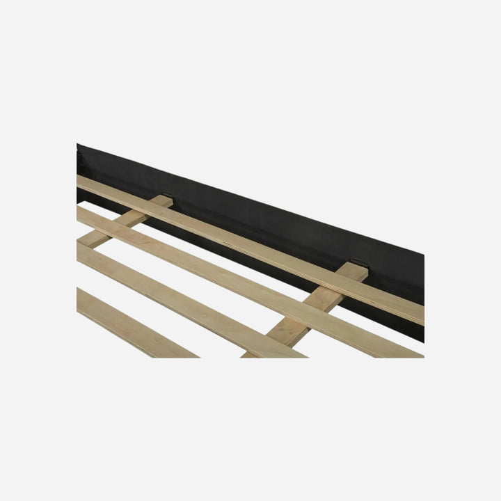 Sommier à lattes en bois du lit Maison Olive EMMA avec structure robuste et support de matelas intégré