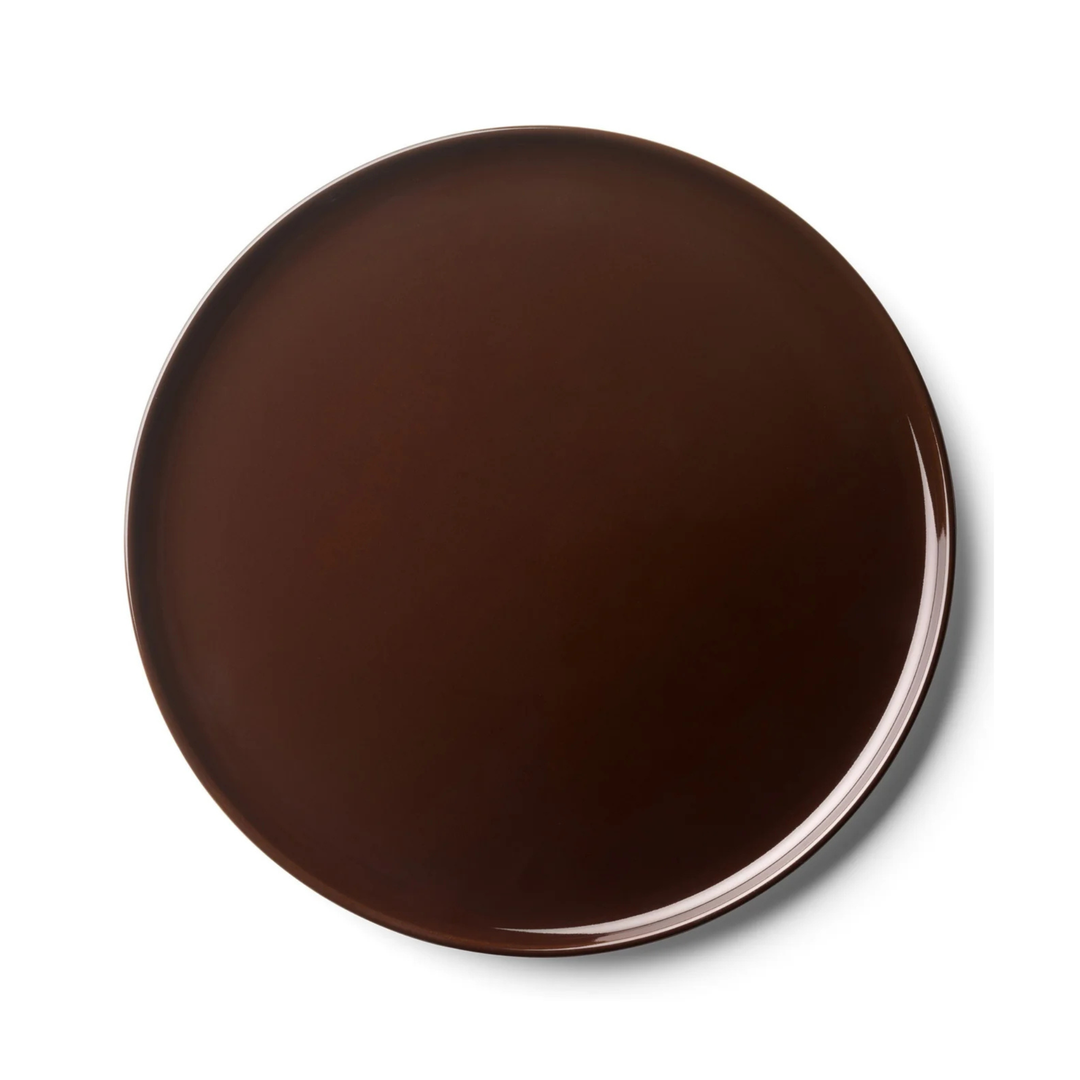 COLLECTIVE Porcelain Salad and Dessert Plate – Mocha – view 1