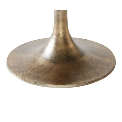 Pied central tulipe en métal finition bronze vieilli pour table basse Maison Olive