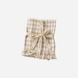 LYETTE Linge à vaisselle en lin à carreaux beige