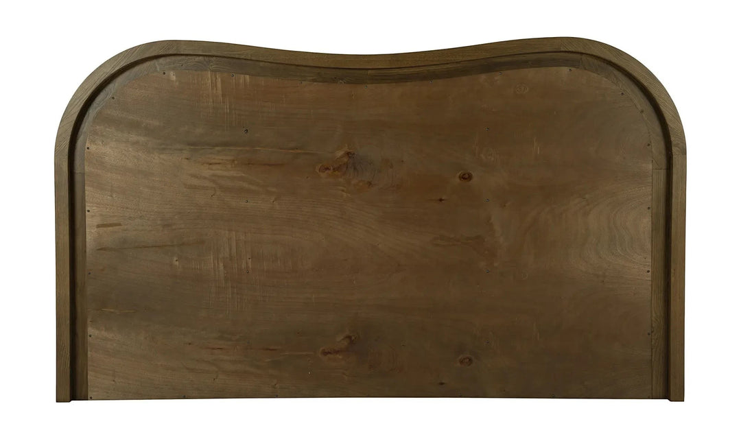 Tête de lit Maison Olive en bois massif aux courbes élégantes et finition naturelle pour une chambre raffinée