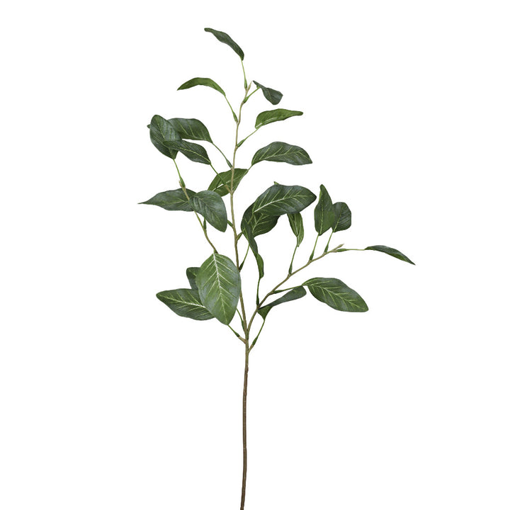 Faux green leaf stem, 30 inches – view 1