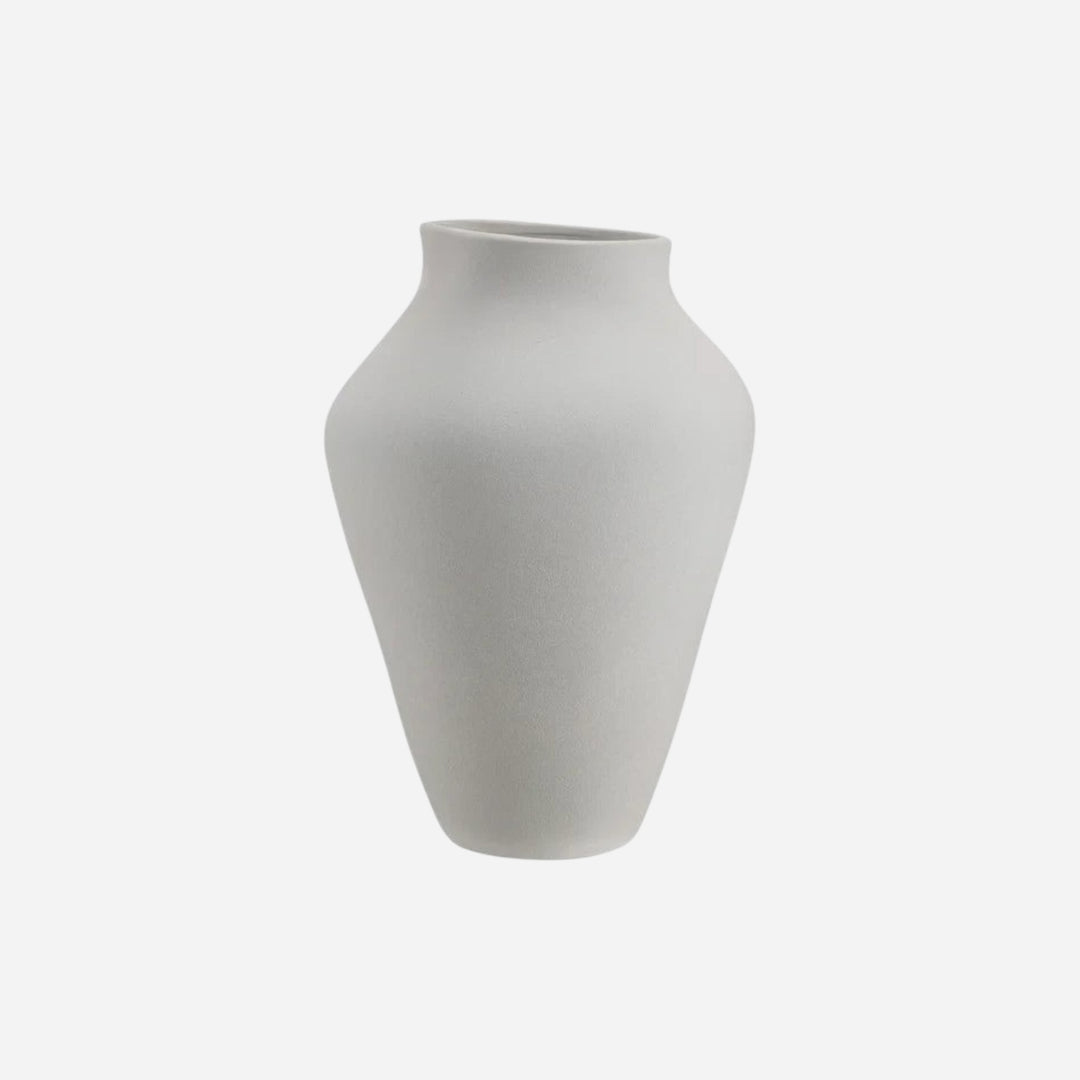 Vase LING Maison Olive en céramique blanc mat au design minimaliste et organique