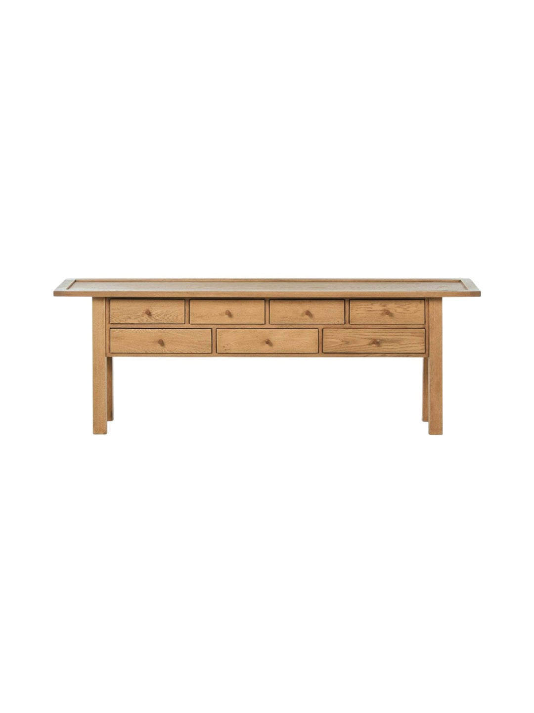 MILLBROOK Console Table - Natural Light Oak Veneer - Maison Olive - Consoles