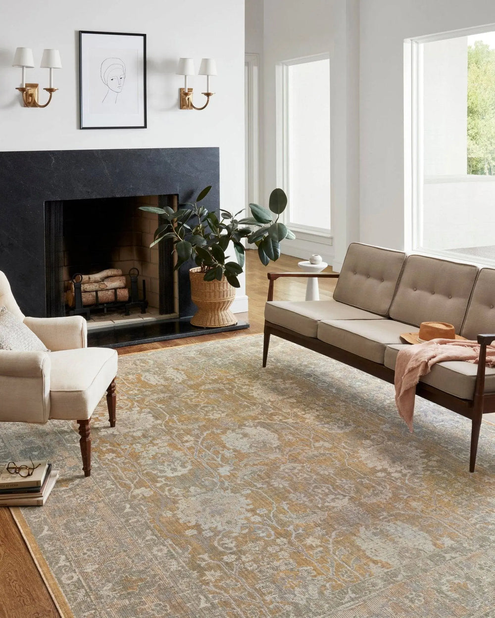 ROSEMARIE Gold / Sand - Maison Olive - Tapis