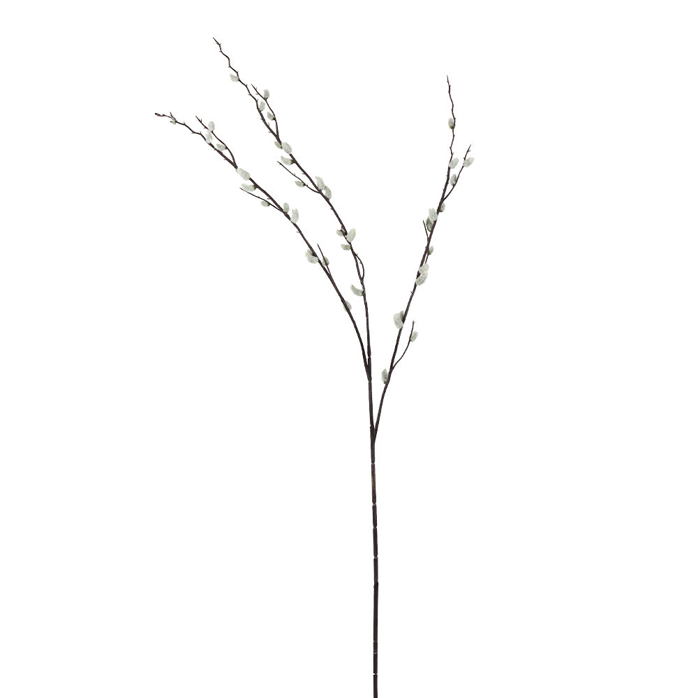 Branche de saule artificielle grise de 35 po – vue 1