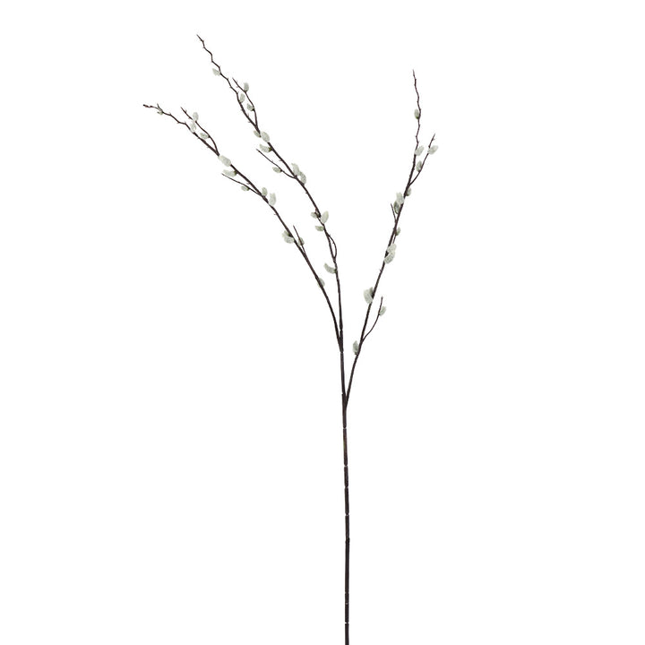 Branche de saule artificielle grise de 35 po – vue 1