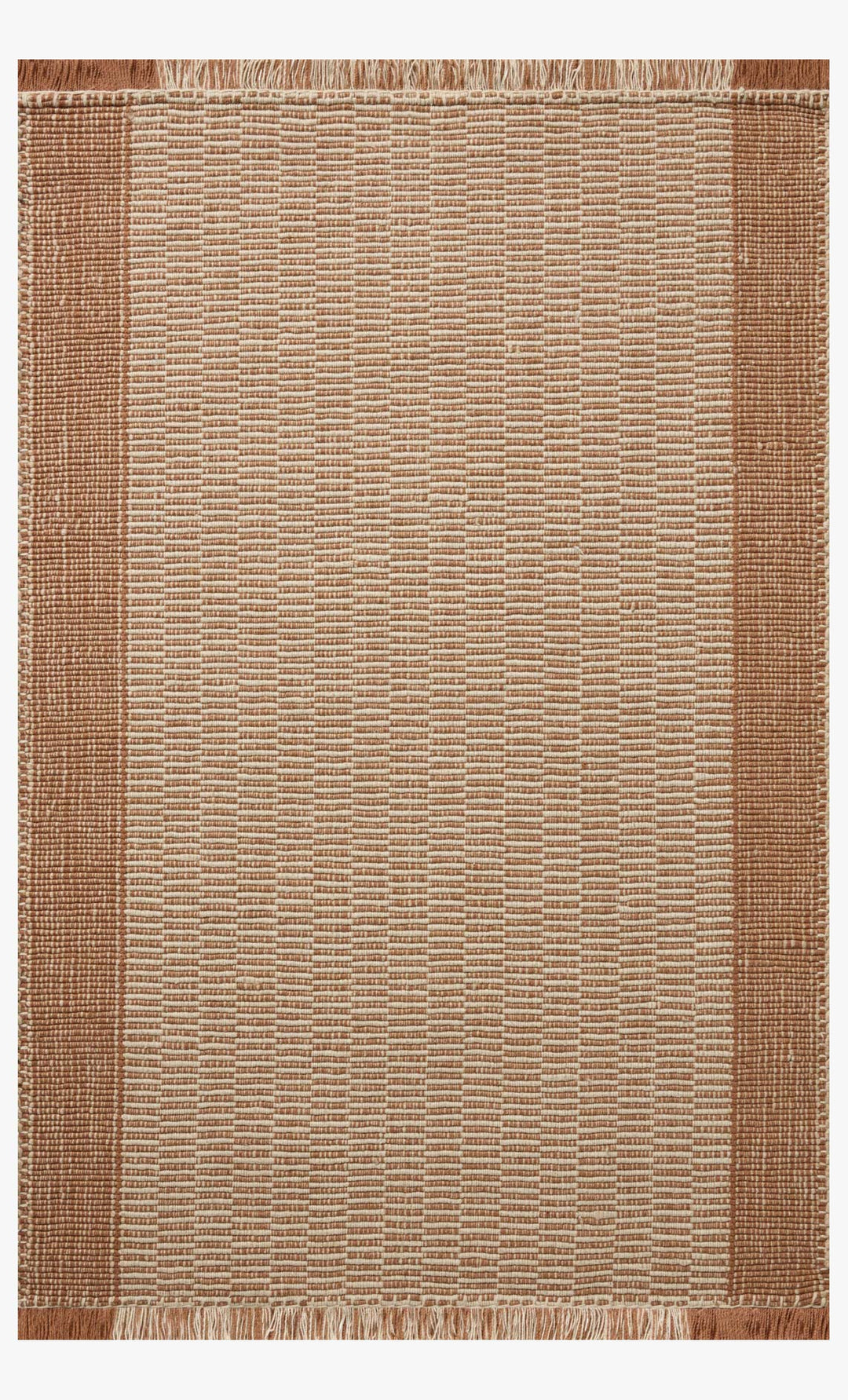 Tapis Sigrid cannelle et ivoire tissé à la main par Loloi