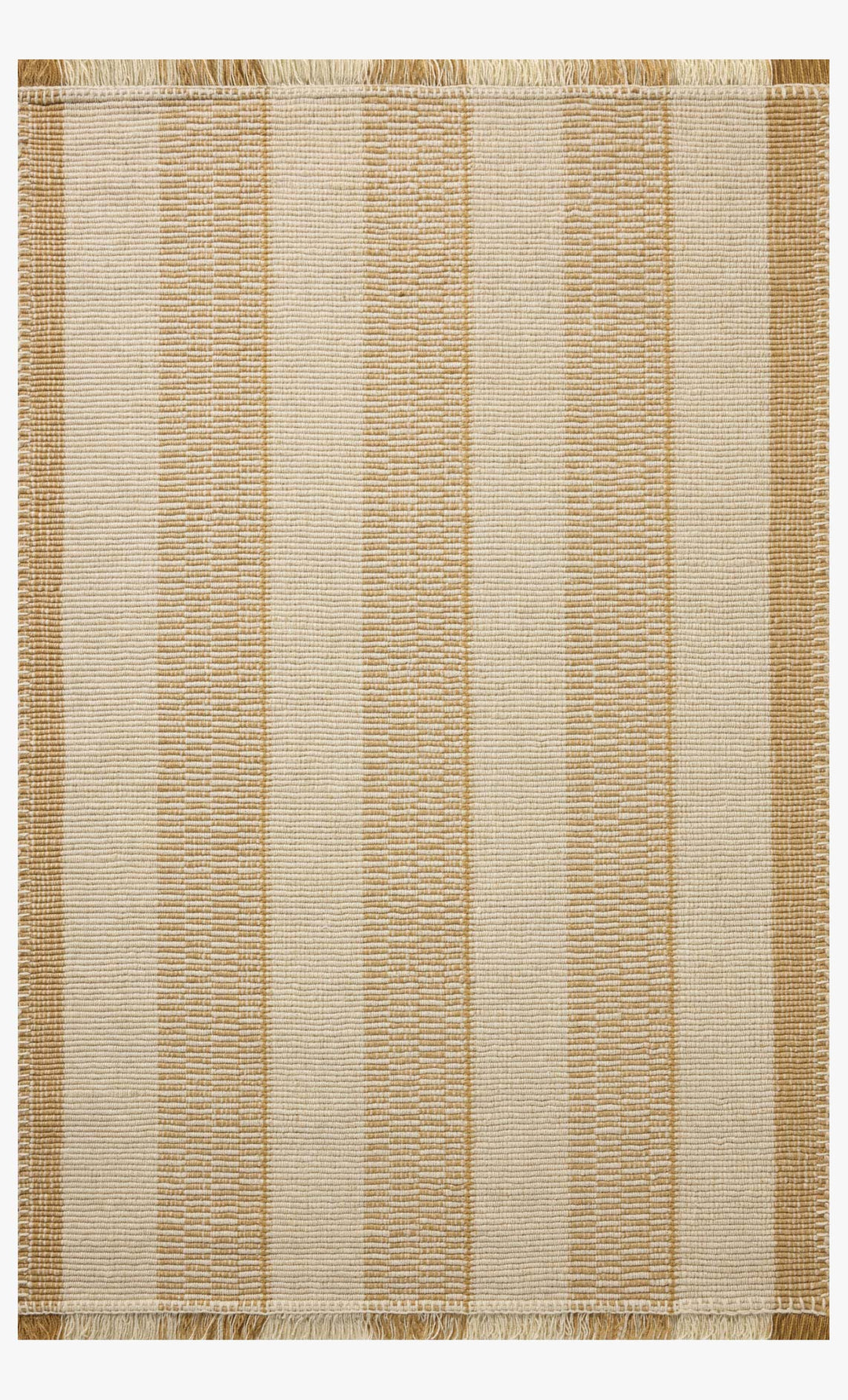 Tapis Sigrid jaune et ivoire tissé à la main par Loloi