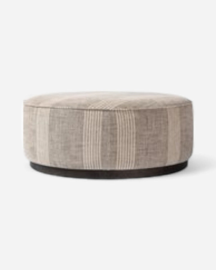 SINCLAIR Large Ottoman rond - Maison Olive - Ottomans