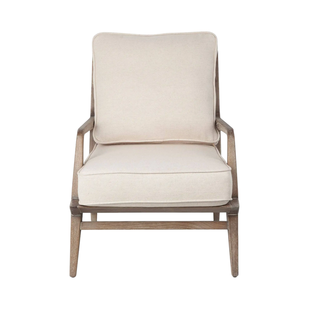 Smith Chaise d'accent Cuir Tissu