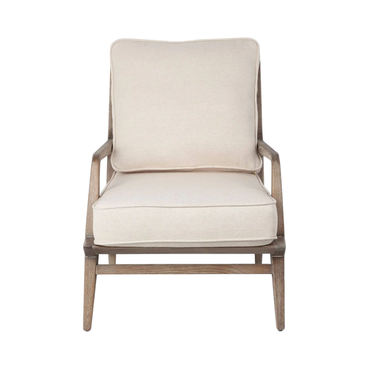 Smith Chaise d'accent Cuir Tissu