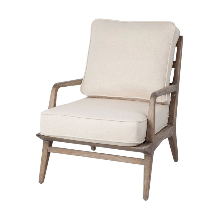 Smith Chaise d'accent Cuir Tissu