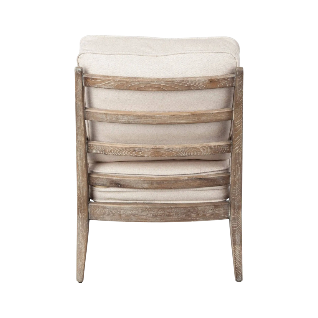 Smith Chaise d'accent Cuir Tissu