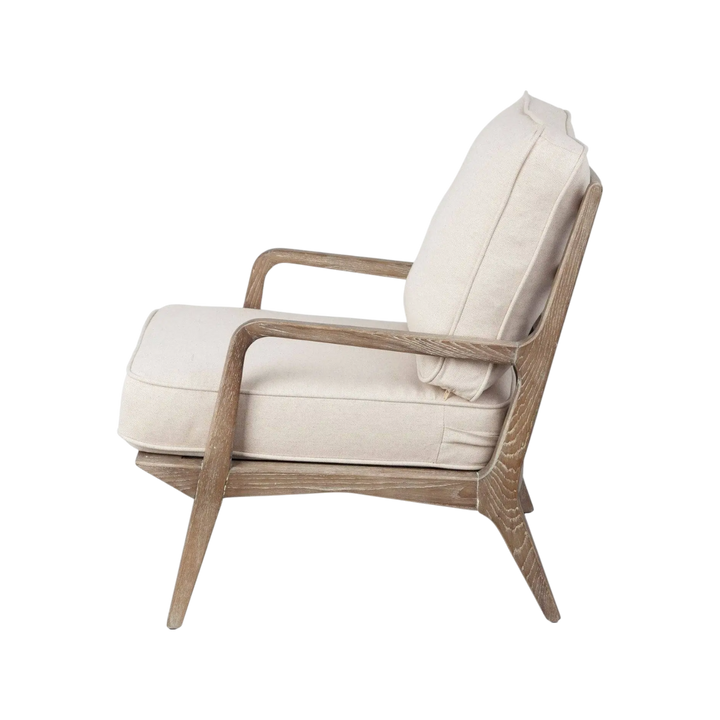 Smith Chaise d'accent Cuir Tissu