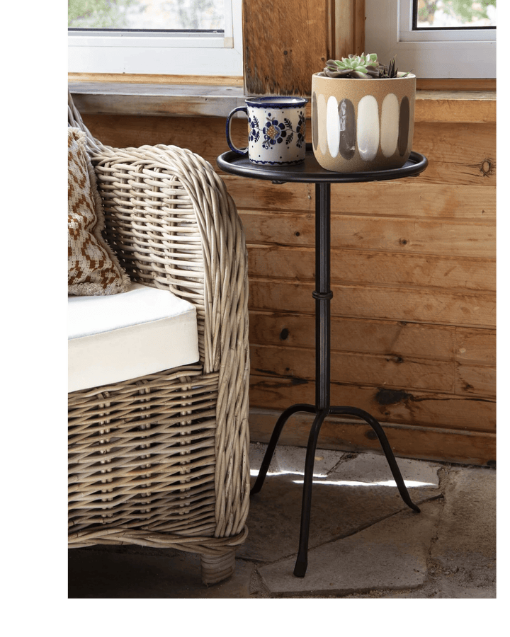 Table ronde d'appoint en métal - Maison Olive - Tables d'appoint